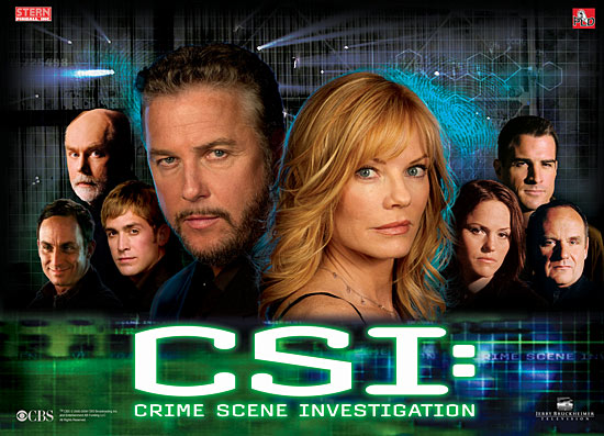 The CSI backglass