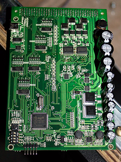 One of the control and driver boards