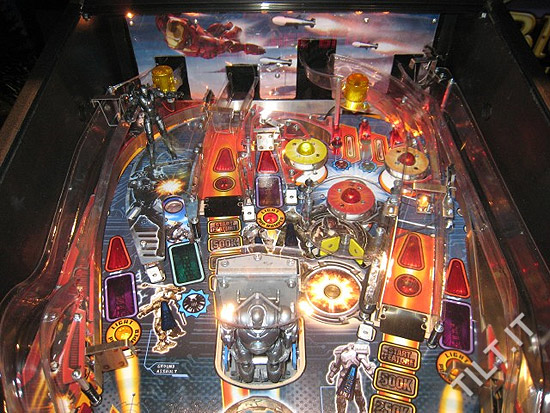 The upper part of the playfield
