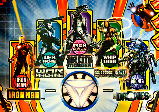 The Iron Monger insert is lit