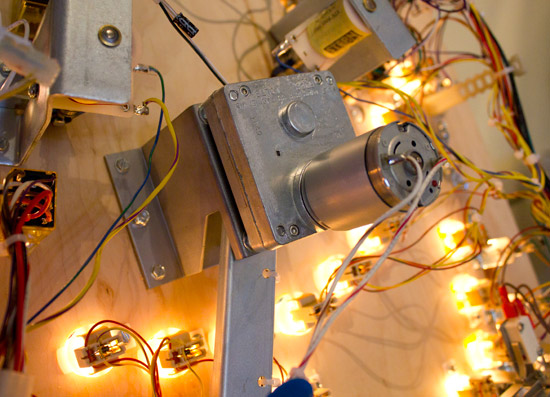 The motor and gearbox