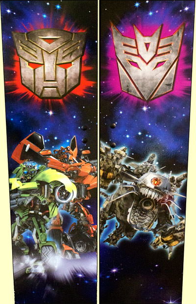 The backbox artwork