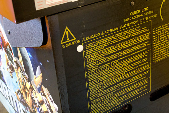 The cabinet decals