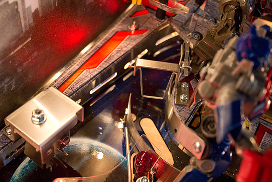 The top of the right orbit
