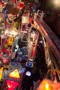The shooter lane joins the right orbit lane