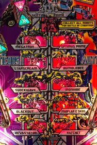 The Optimus Prime insert is lit