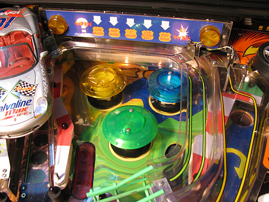 The pop bumper area