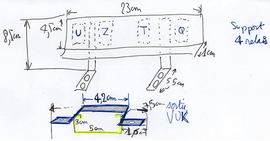 Pascal's drawing of the relay bank and non-return gate