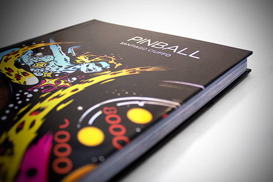 Pinball by Santiago Ciuffo, featuring artwork from the game Galaxy on the cover