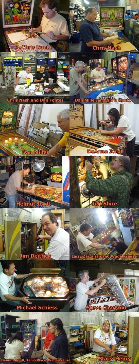 Some of the workers at the warehouse