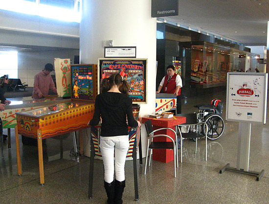 The machines being enjoyed