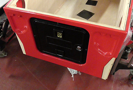 The new red gloss cabinet construction for the Limited Edition model
