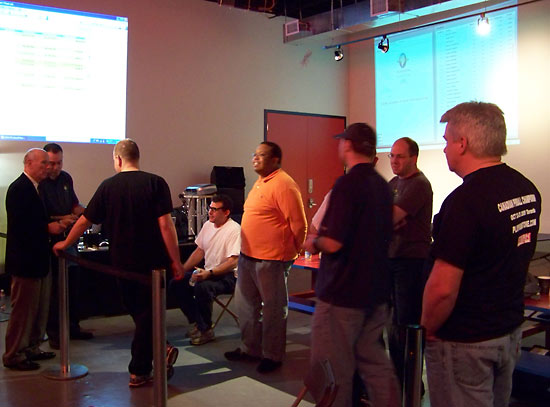 Players keep and eye on the qualifying scores