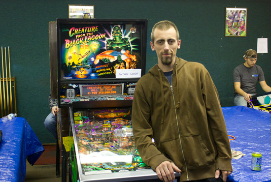 Winner of the Pinball Circus loser bracket, Jordon Bassett