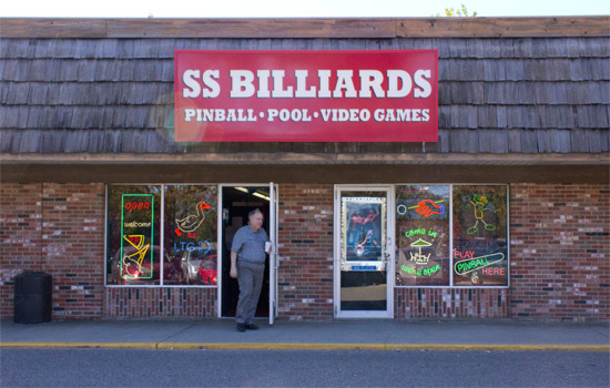 SS Billiards with proprietor Lloyd