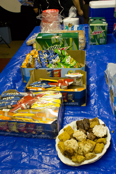 Snacks and drinks