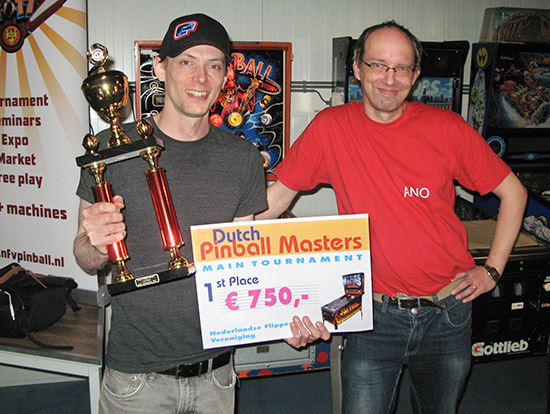 Dutch Pinball Masters 2017 winner, Cayle George