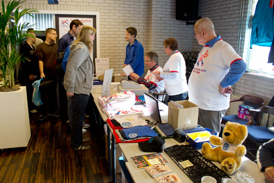 The entry desk