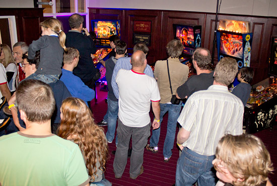 The crowd gathers for the final