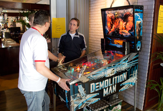 Dennis was on hand to answer questions about the game