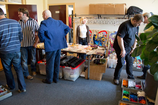 Players in the free play area