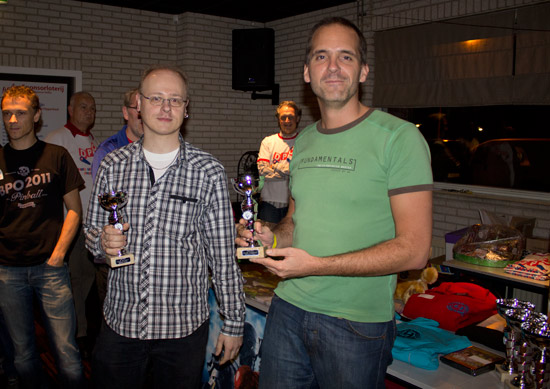 ??? and Martijn van Aken from the Amsterdam Pinball Team