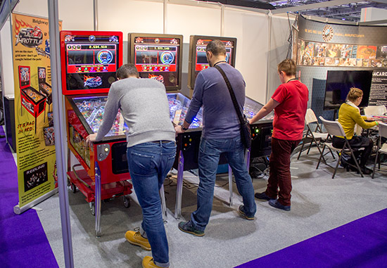 Full Throttles on the Heighway Pinball stand