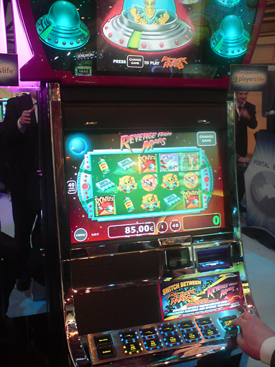 The playing screen