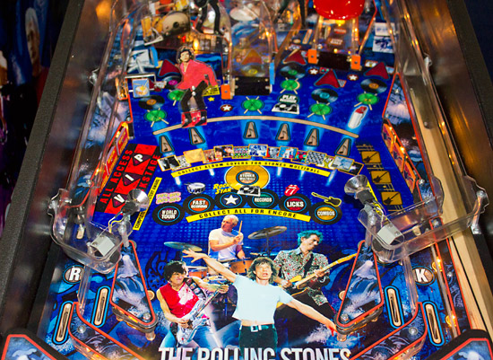 The lower playfield area