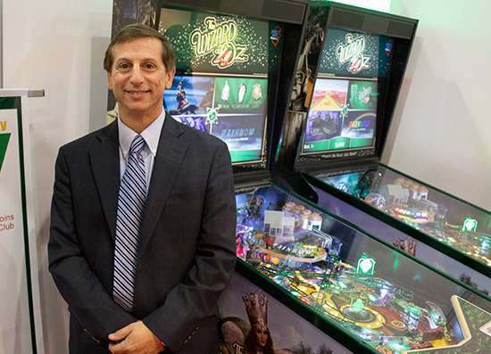 Jack Guarnieri with his The Wizard of Oz machines