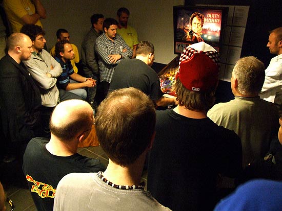 The crowd watches the EPC final match
