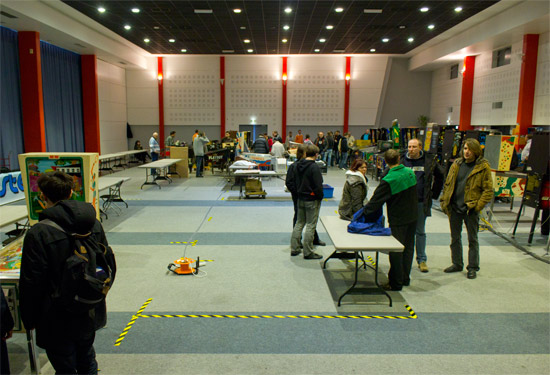 The hall during set up