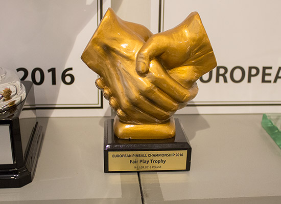 The Fair Play trophy given to the player who shows the best sportsmanship