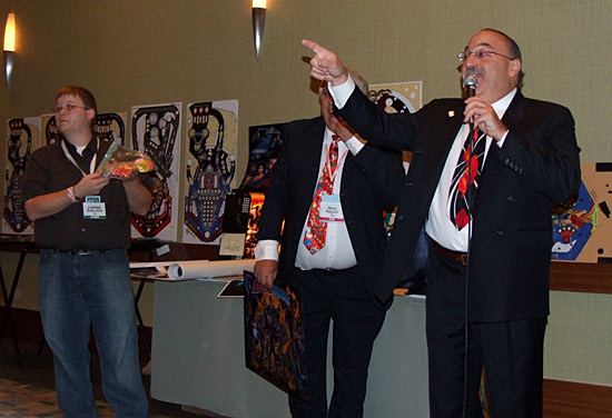Rob takes bids from the audience