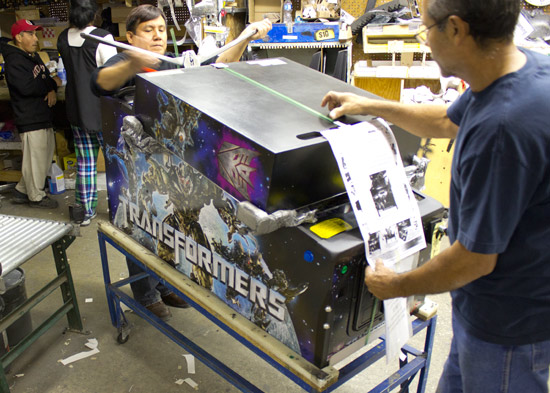 Then the game is strapped down for shipping