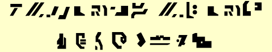 Optimus Prime and Megatron written in Autobot and Decepticon text 