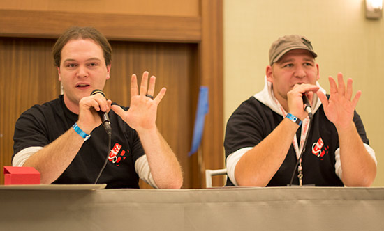 Kevin and Aaron at Pinball Expo 2012