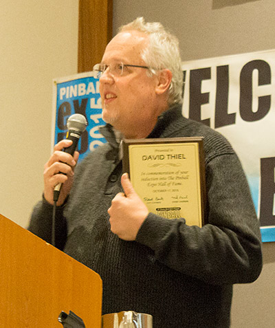 Pinball Expo Hall of Fame 2015 Inductee, David Thiel