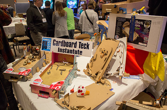 The Cardboard Teck Instantute had a range of cardboard pinballs