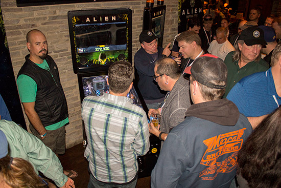 The Alien Pinball game was the star of the event
