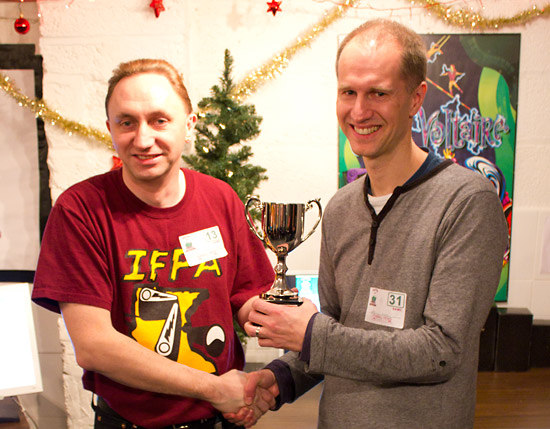 Festive Pinball Gathering Tournament winner Greg Mott