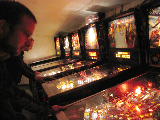 The side room contained six more games