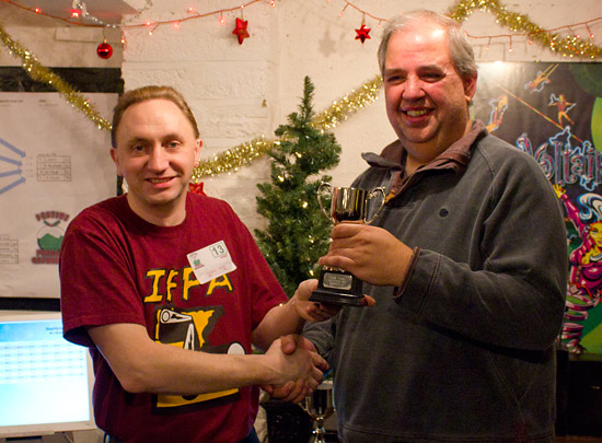 Second placed Martin Ayub