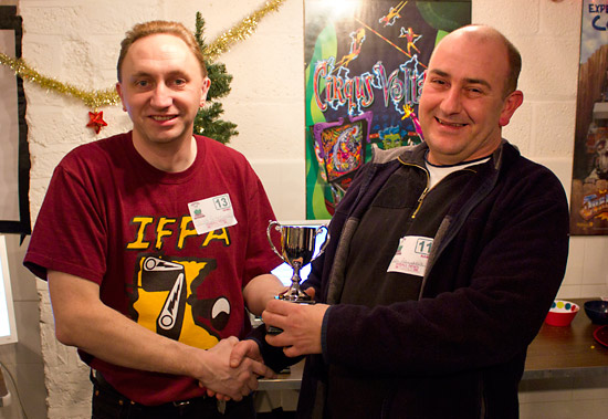 Third placed Neil Fellender