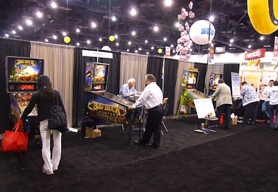 The Stern Pinball stand