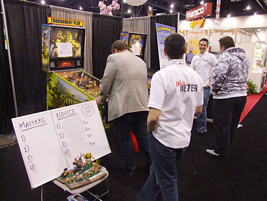The two machines used for the Pin-Golf Challenge