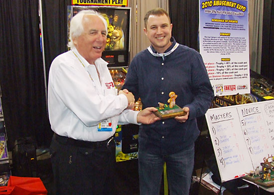 Novice Division winner Brian Woodard