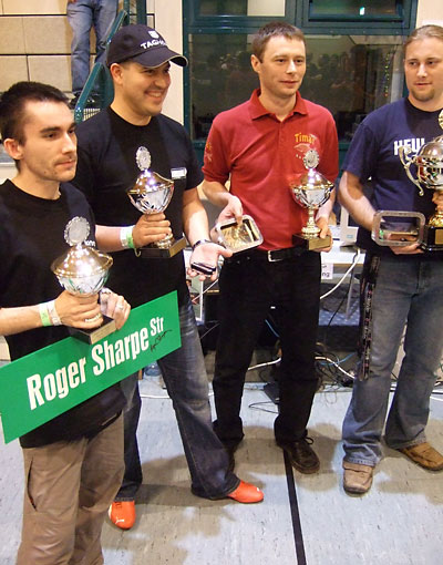 The four finalists (L-R): Krisztián Szalai, Gabor Solymosi, Ernö Rotter & Michael Spiegel