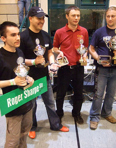The four finalists (L-R): Kriszti&aacute;n Szalai,&nbsp;Gabor Solymosi, Ern&ouml; Rotter & Michael Spiegel