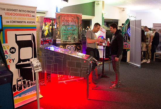 The Krakow Pinball Museum had a stand